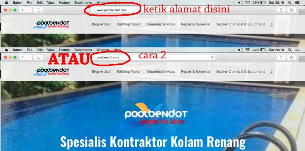 mencari website poolbendot